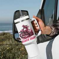 Dirt Bike Girl Tumbler With Handle Motocross Racing Women