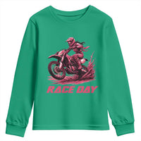 Dirt Bike Girl Youth Sweatshirt Motocross Racing Women - Wonder Print Shop