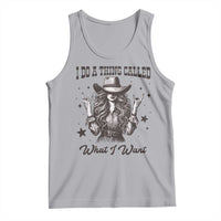 Black Cowgirl Tank Top I Do A Thing Called What I Want - Wonder Print Shop