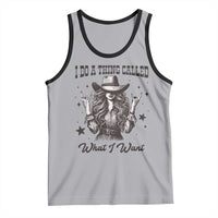 Black Cowgirl Tank Top I Do A Thing Called What I Want - Wonder Print Shop