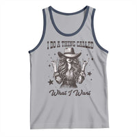 Black Cowgirl Tank Top I Do A Thing Called What I Want - Wonder Print Shop