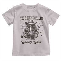 Black Cowgirl Toddler T Shirt I Do A Thing Called What I Want - Wonder Print Shop