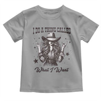 Black Cowgirl Toddler T Shirt I Do A Thing Called What I Want - Wonder Print Shop