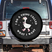 Western Cowgirl Silly Goose Meme Spare Tire Cover I Do A Thing Called What I Want - Wonder Print Shop