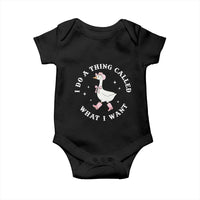 Western Cowgirl Silly Goose Meme Baby Onesie I Do A Thing Called What I Want - Wonder Print Shop
