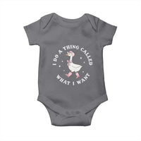 Western Cowgirl Silly Goose Meme Baby Onesie I Do A Thing Called What I Want - Wonder Print Shop