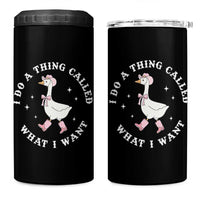 Western Cowgirl Silly Goose Meme 4 in 1 Can Cooler Tumbler I Do A Thing Called What I Want - Wonder Print Shop