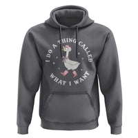 Western Cowgirl Silly Goose Meme Hoodie I Do A Thing Called What I Want - Wonder Print Shop