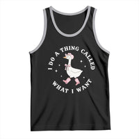 Western Cowgirl Silly Goose Meme Tank Top I Do A Thing Called What I Want - Wonder Print Shop