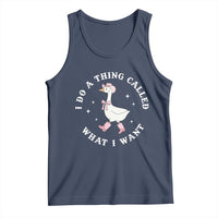 Western Cowgirl Silly Goose Meme Tank Top I Do A Thing Called What I Want - Wonder Print Shop