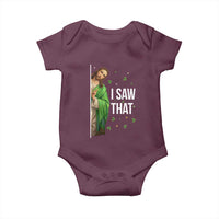 Christian Jesus St Patricks Day Meme Baby Onesie I Saw That