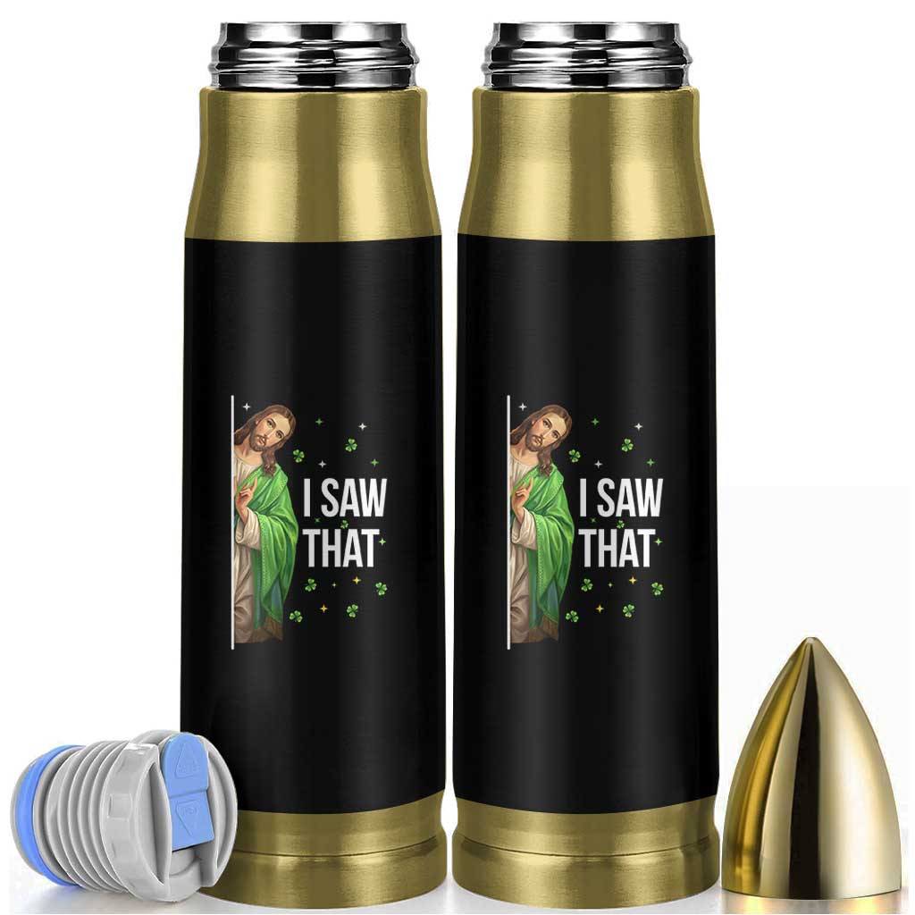 Christian Jesus St Patricks Day Meme Bullet Tumbler I Saw That
