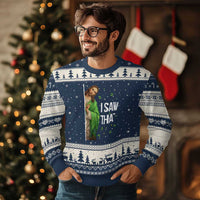 Christian Jesus St Patricks Day Meme Ugly Christmas Sweater I Saw That