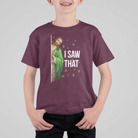 Christian Jesus St Patricks Day Meme T Shirt For Kid I Saw That