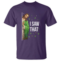 Christian Jesus St Patricks Day Meme T Shirt I Saw That