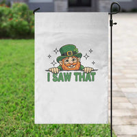 I Saw That Garden Flag Funny Leprechaun St Patricks Day Meme