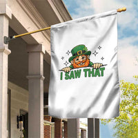 I Saw That Garden Flag Funny Leprechaun St Patricks Day Meme