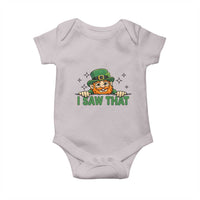 I Saw That Baby Onesie Funny Leprechaun St Patricks Day Meme