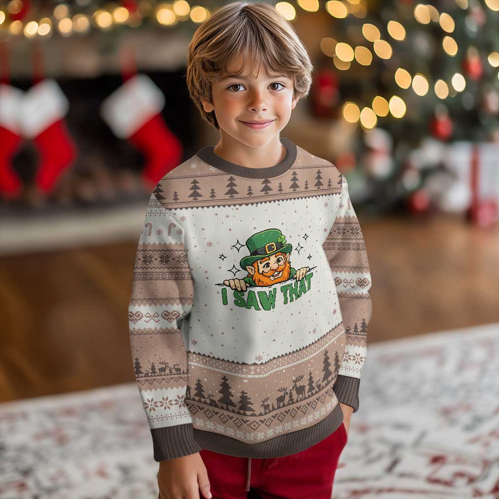 I Saw That Ugly Christmas Sweater Funny Leprechaun St Patricks Day Meme