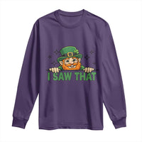 I Saw That Long Sleeve Shirt Funny Leprechaun St Patricks Day Meme