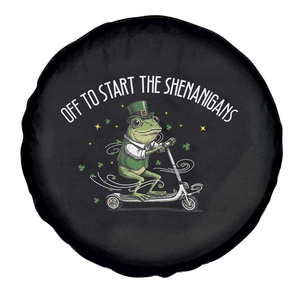 Funny Frog St Patricks Day Meme Spare Tire Cover Off To Start The Shenanigans