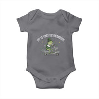 Funny Frog St Patricks Day Meme Baby Onesie Off To Start The Shenanigans
