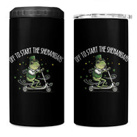 Funny Frog St Patricks Day Meme 4 in 1 Can Cooler Tumbler Off To Start The Shenanigans
