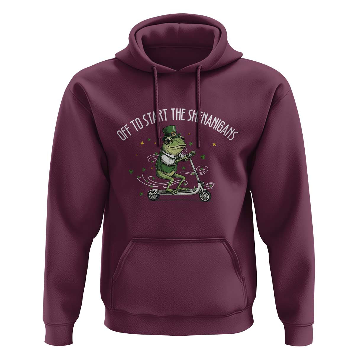 Funny Frog St Patricks Day Meme Hoodie Off To Start The Shenanigans