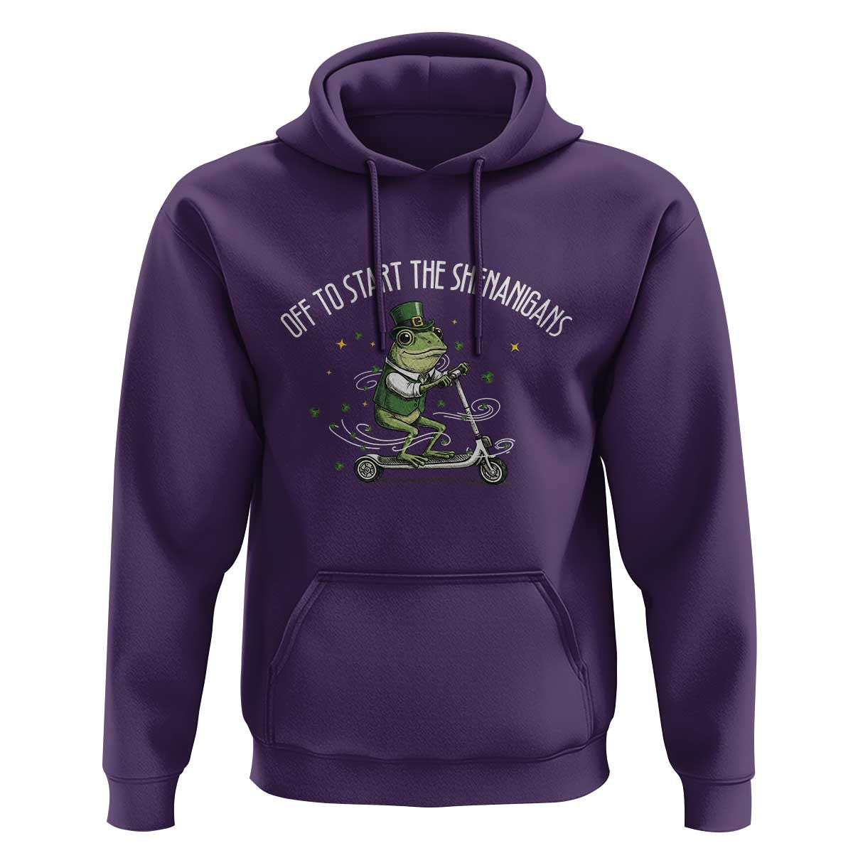 Funny Frog St Patricks Day Meme Hoodie Off To Start The Shenanigans