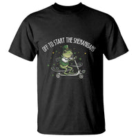 Funny Frog St Patricks Day Meme T Shirt Off To Start The Shenanigans