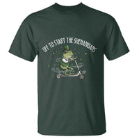 Funny Frog St Patricks Day Meme T Shirt Off To Start The Shenanigans