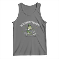 Funny Frog St Patricks Day Meme Tank Top Off To Start The Shenanigans