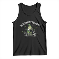 Funny Frog St Patricks Day Meme Tank Top Off To Start The Shenanigans