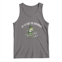 Funny Frog St Patricks Day Meme Tank Top Off To Start The Shenanigans