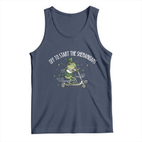 Funny Frog St Patricks Day Meme Tank Top Off To Start The Shenanigans