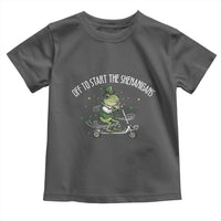 Funny Frog St Patricks Day Meme Toddler T Shirt Off To Start The Shenanigans