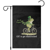 Funny Frog St Patricks Day Meme Garden Flag Off To Get Shamrocked