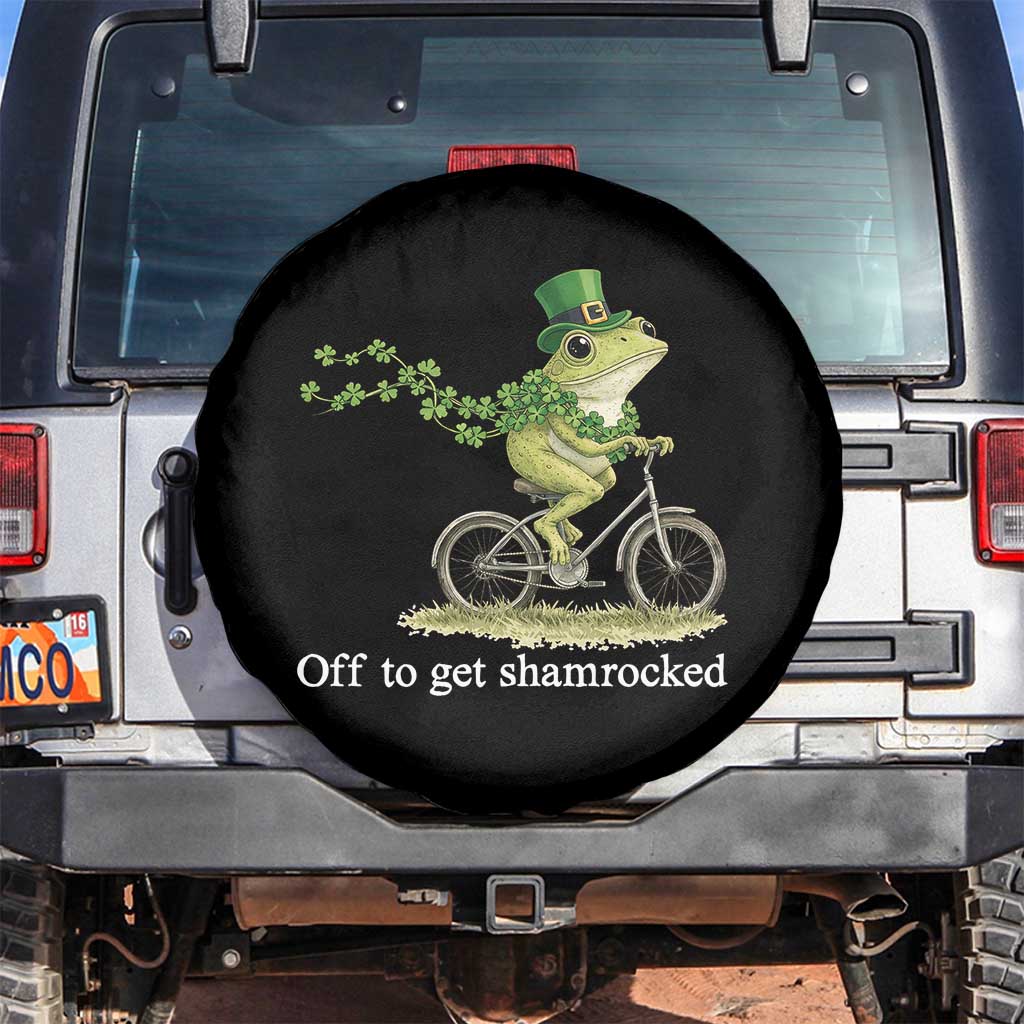 Funny Frog St Patricks Day Meme Spare Tire Cover Off To Get Shamrocked
