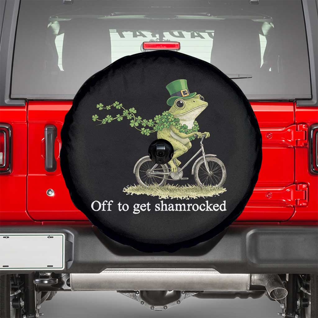 Funny Frog St Patricks Day Meme Spare Tire Cover Off To Get Shamrocked
