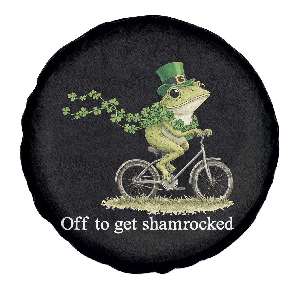 Funny Frog St Patricks Day Meme Spare Tire Cover Off To Get Shamrocked