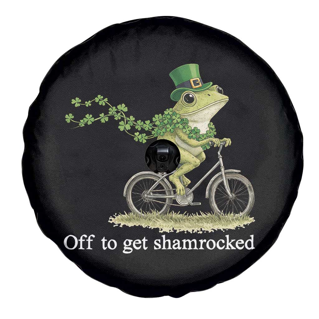 Funny Frog St Patricks Day Meme Spare Tire Cover Off To Get Shamrocked