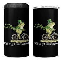 Funny Frog St Patricks Day Meme 4 in 1 Can Cooler Tumbler Off To Get Shamrocked