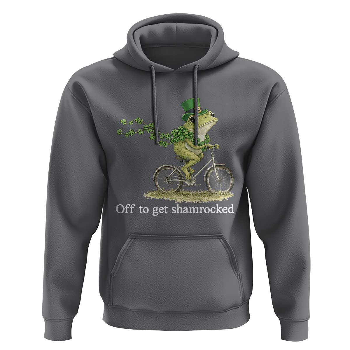 Funny Frog St Patricks Day Meme Hoodie Off To Get Shamrocked