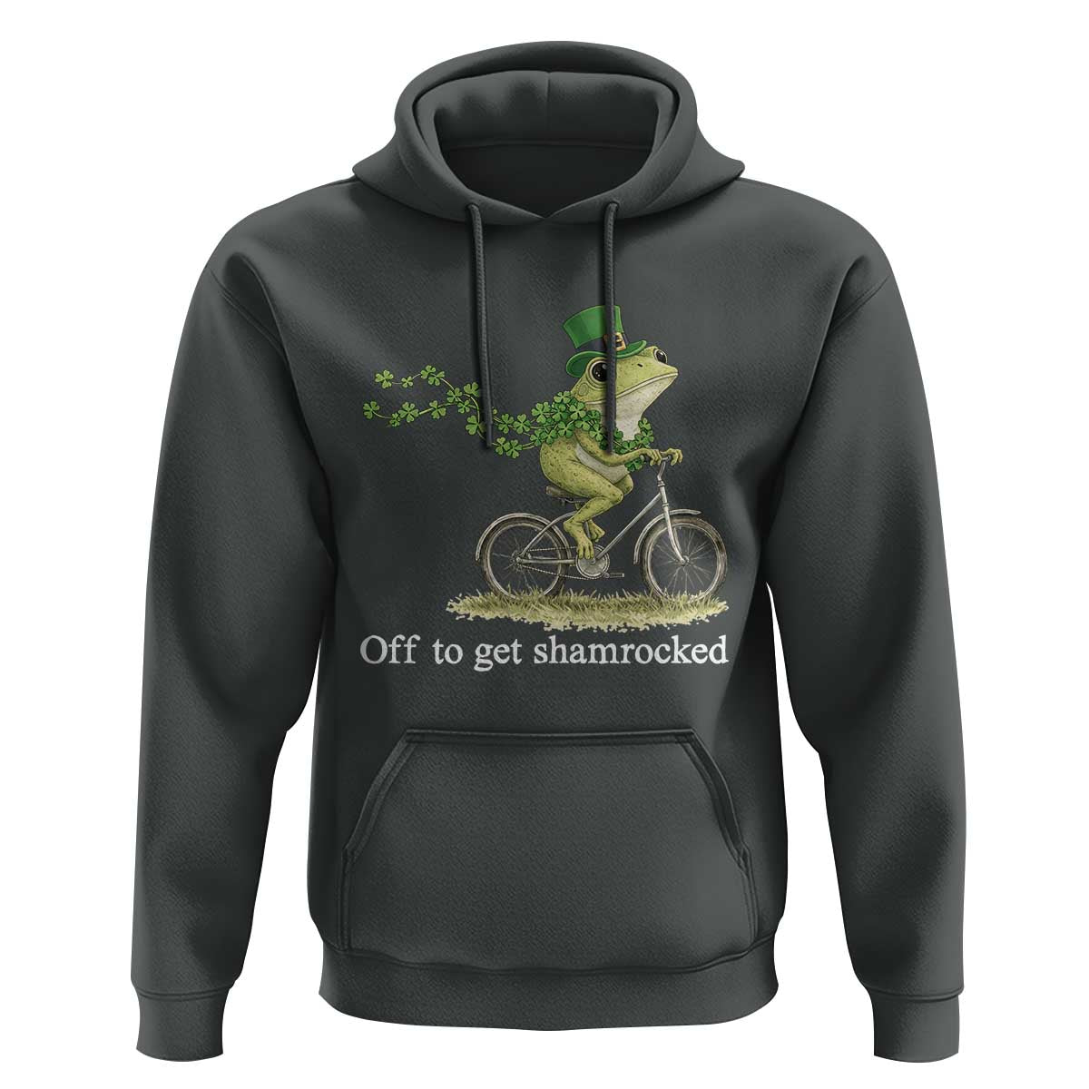 Funny Frog St Patricks Day Meme Hoodie Off To Get Shamrocked