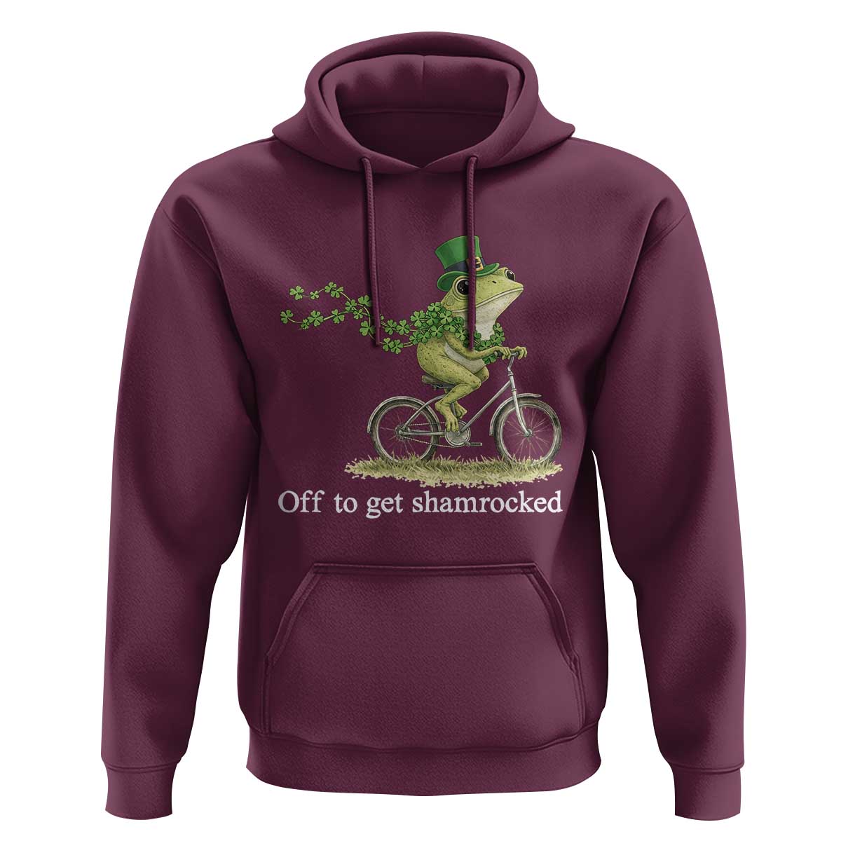 Funny Frog St Patricks Day Meme Hoodie Off To Get Shamrocked