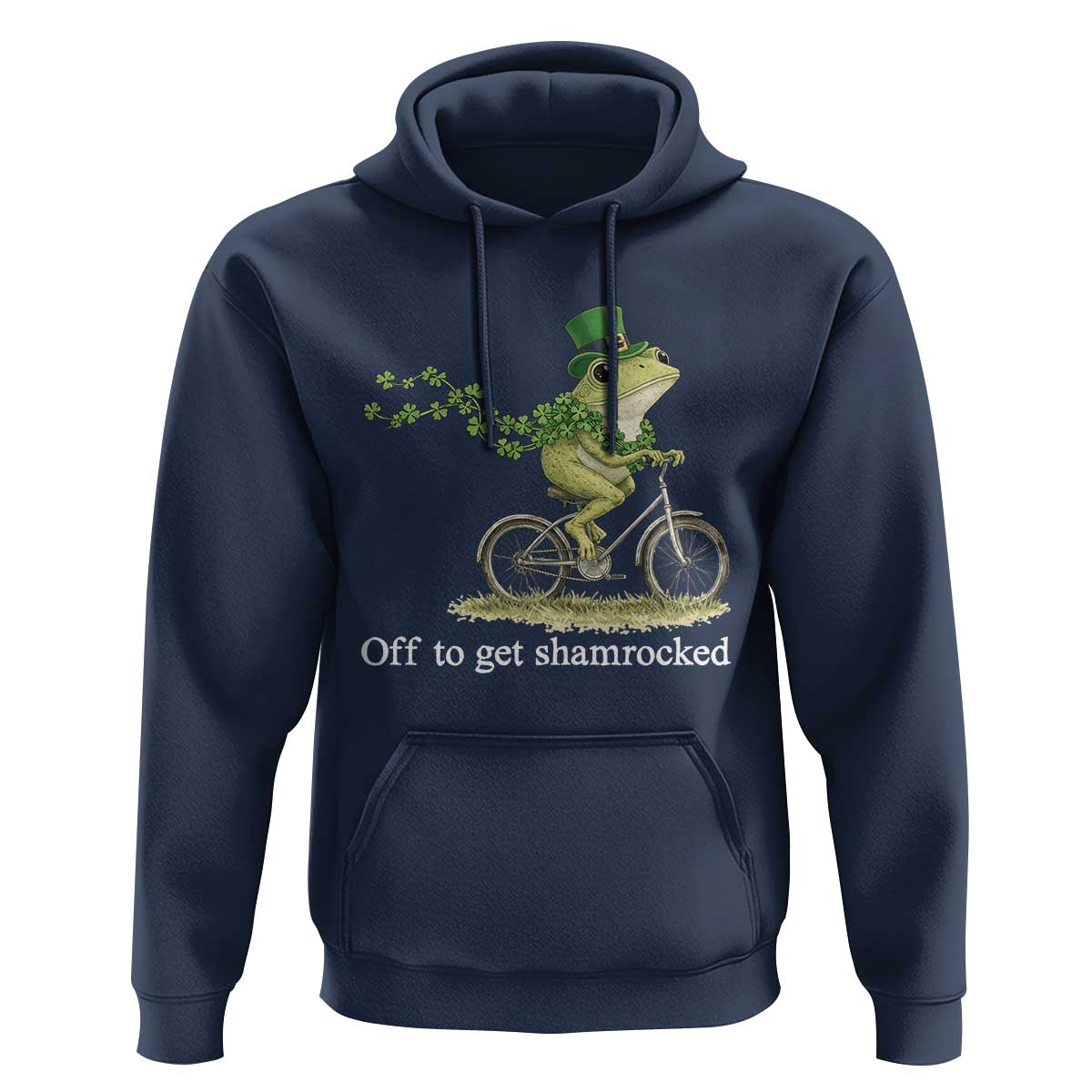 Funny Frog St Patricks Day Meme Hoodie Off To Get Shamrocked