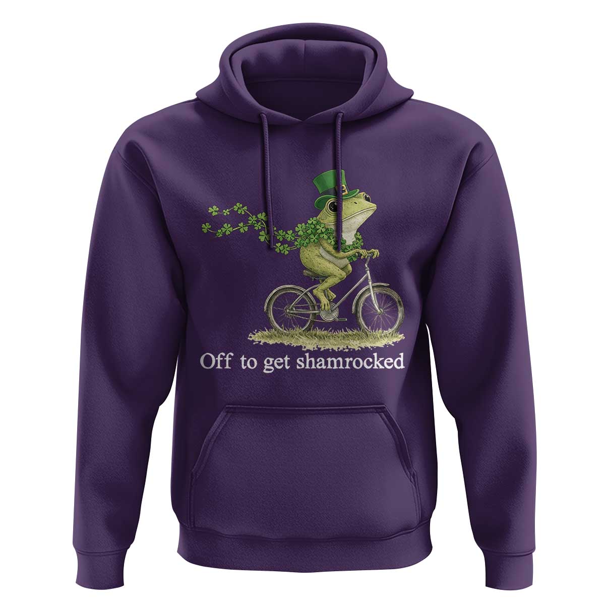 Funny Frog St Patricks Day Meme Hoodie Off To Get Shamrocked