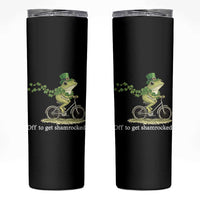 Funny Frog St Patricks Day Meme Skinny Tumbler Off To Get Shamrocked