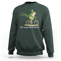 Funny Frog St Patricks Day Meme Sweatshirt Off To Get Shamrocked