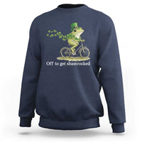 Funny Frog St Patricks Day Meme Sweatshirt Off To Get Shamrocked